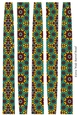 Extra Large Oval Shaped Paper Bead Template Design #40