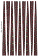 Small Oval Shaped Paper Bead Template Design #41