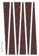 Large Oval Shaped Paper Bead Template Design #41