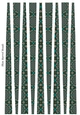 Small Oval Shaped Paper Bead Template Design #42