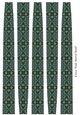 Extra Wide Oval Shaped Paper Bead Template Design #42