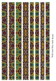 Tube Shaped Paper Bead Template Design #43