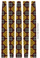 Extra Large Oval Shaped Paper Bead Template Design #44