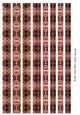 Tube Shaped Paper Bead Template Design #45
