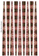 Small Oval Shaped Paper Bead Template Design #45