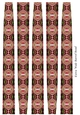 Extra Wide Oval Shaped Paper Bead Template Design #45