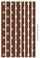 Tube Shaped Paper Bead Template Design #46