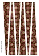 Large Oval Shaped Paper Bead Template Design #46