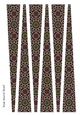 Large Oval Shaped Paper Bead Template Design #47