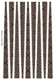 Small Oval Shaped Paper Bead Template Design #47