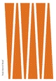 Large Oval Shaped Paper Bead Template Design #48