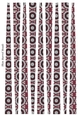 Small Oval Shaped Paper Beads Template Design #51