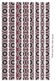 Tube Shaped Paper Beads Template Design #51
