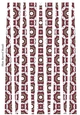 Small Oval Shaped Paper Bead Template Design #52