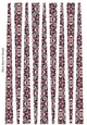 Small Oval Shaped Paper Beads Template Design #53