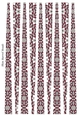 Small Oval Shaped Paper Beads Template Design #54