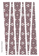 Large Oval Shaped Paper Beads Template Design #54