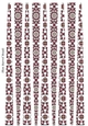 Small Oval Shaped Paper Beads Template Design #55
