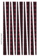 Small Tower Shaped Paper Beads Template Design #56