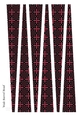 Large Oval Shaped Paper Beads Template Design #56