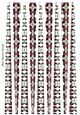 Small Oval Shaped Paper Beads Template Design #58