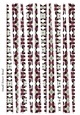 Small Tower Shaped Paper Beads Template Design #58