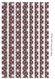 Tube Shaped Paper Beads Template Design #59
