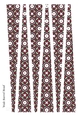 Large Oval Shaped Paper Beads Template Design #59