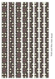 Tube Shaped Paper Beads Template Design #60