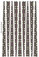 Small Oval Shaped Paper Beads Template Design #60