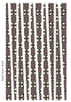 Small Tower Shaped Paper Beads Template Design #60