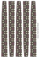Extra Wide Oval Shaped Paper Beads Template Design #60