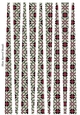 Small Oval Paper Beads Template Design #62
