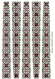 Extra Wide Oval Paper Beads Template Design #62