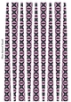 Small Oval Paper Beads Template Design #65