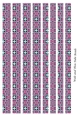 Tube Shaped Paper Bead Template Design #66