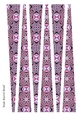 Large Barrel Shaped Paper Bead Template Design #67
