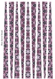 Small Oval Shaped Paper Bead Template Design #68