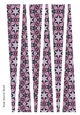 Large Oval Shaped Paper Bead Template Design #68