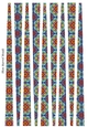 Small Oval Paper Beads Template Design #70