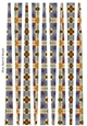 Small Oval Paper Beads Template Design #71