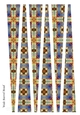 Large Oval Paper Beads Template Design #71