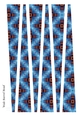 Large Oval Paper Beads Template Design #72