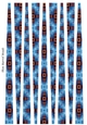 Small Oval Paper Beads Template Design #72