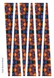 Wide Barrel Shaped Paper Beads Template Design #74