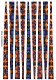 Small Oval Paper Beads Template Design #74