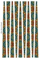 Small Oval Paper Beads Template Design #75