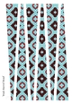 Large Oval Shaped Paper Beads Template Design #76