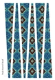 Large Oval Shaped Paper Beads Template Design #77