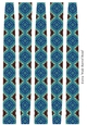 Extra Wide Oval Shaped Paper Beads Template Design #77